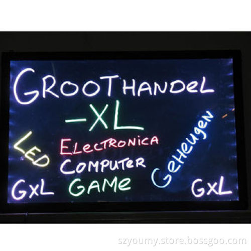 LED Writing Board, 40 x 30cm, One Sided